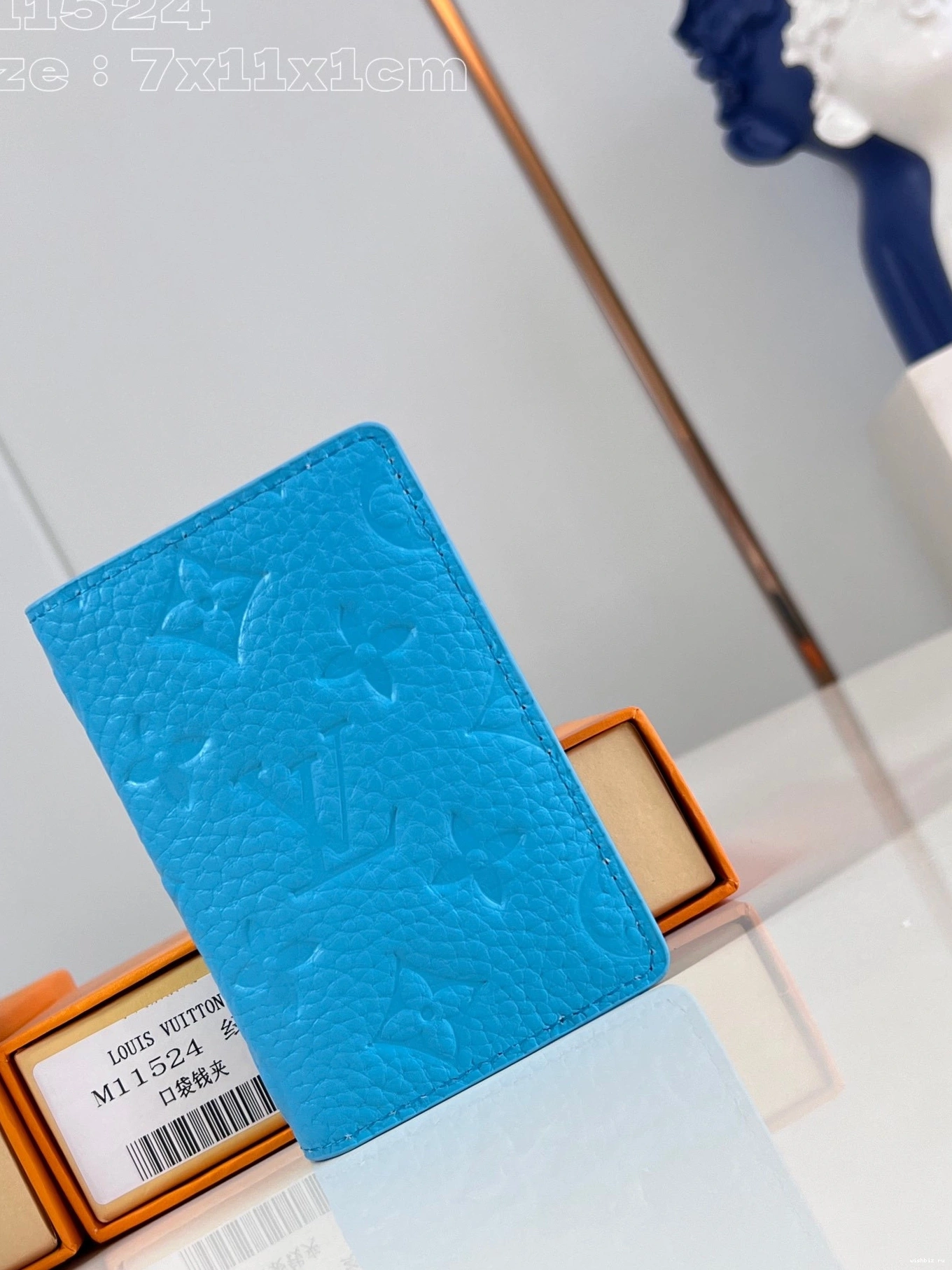 WIS cm Pocket VUITTON LOUIS Organizer-7.5*11.1*1 1113